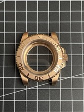 40mm Roségold Uhrengehäuse Yacht Dreh Lünette Für Seiko NH35/36 8215 2824Uhrwerk