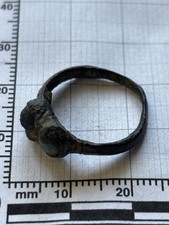Antiker Mittelalter Damen Ring Bronze Ring 14-17 Jahrhundert.