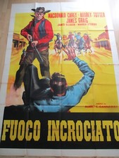 Riesiges Filmplakat Poster ca 200x140 cm! Fuoco Incrociato 1964 Western