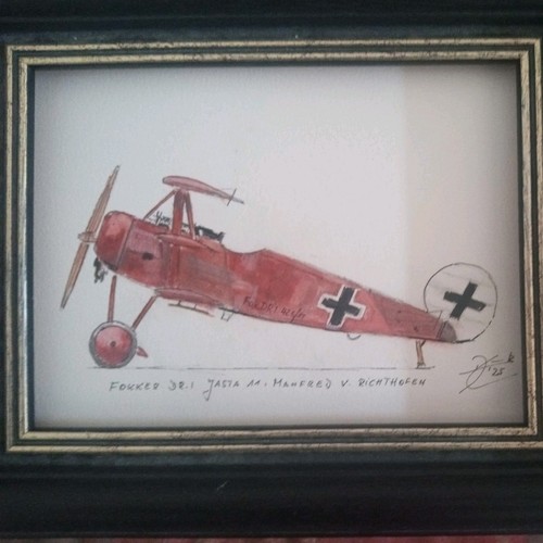 Aquarell fokker manfred - aquarell,