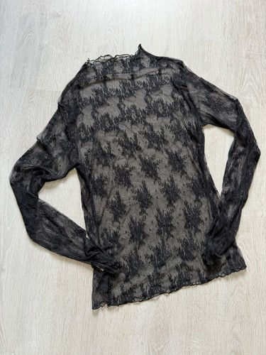 Y2k spitzen mesh - top, in