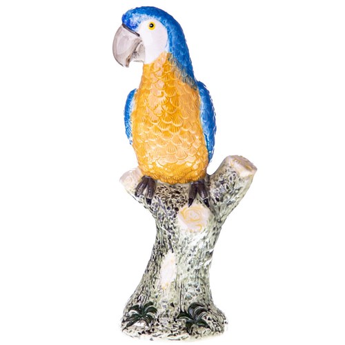 Keramik tierfigur papagei - tierfigur,
