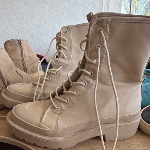 Zara damen stiefeletten beige - zara,