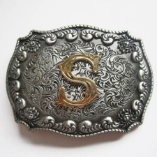 Western-Buckle, 3D-Buchstabe