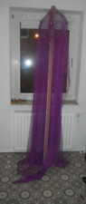 Lila Fliegennetz / Himmelbett mit Perlen, länge 3 Meter