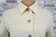 LES COPAINS WEICHE DAMEN KOCH WOLLE MIX FEST FREIZEIT JACKE WOLLWEISS 42