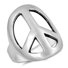 Large Wide Peace Sign Symbol