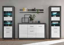 Etero Wohnwand 294cm dark