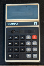 Olympia CD 43 Alter Seltener Taschenrechner mit Anleitung