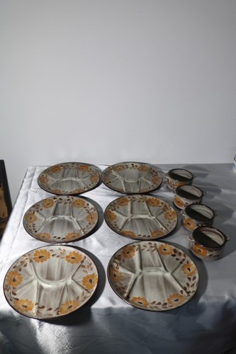 Vintage service fondueteller - vintage,