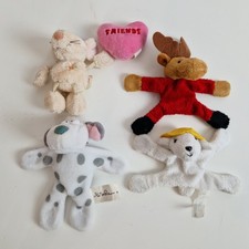 Magnettiere Mini Stofftiere Plüschtiere Nici Herz Hund Maus Elch 5 tlg Sammlung