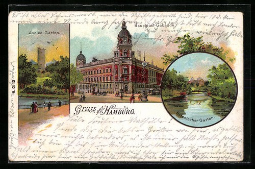 Lithographie hamburg das - hamburg,,