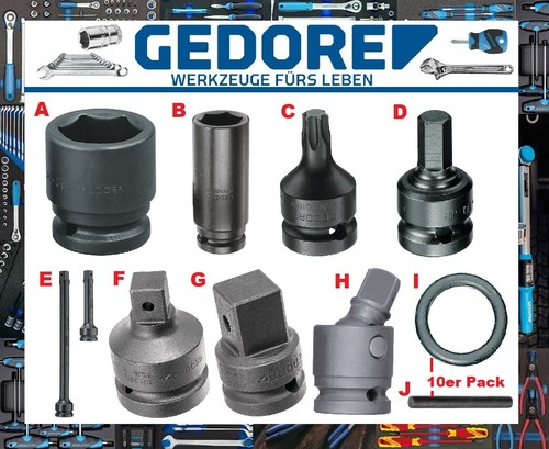 Gedore kraftstecknuß - gedore, 1/2"