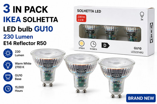 Pack ikea solhetta led - 3, in