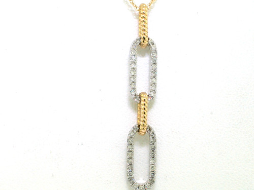 Diamant anhänger 585 - diamant, gelbgold