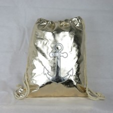 Metallic Beuteltasche Rucksack Hipster Turnbeutel Sport Gym Bag GLANZ LACK