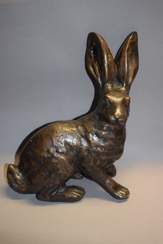 Bronze hase massiv - hase,, massiv,