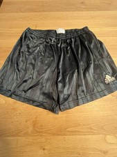 Adidas Equipment Vintage Shorts, Schwarz, Fußball, 90er, kein Trikot, Matchworn