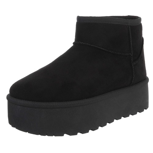 Damen snowboots mit dekofell - mit,