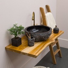 Teakholz waschtischplatte - teakholz,