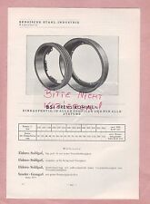 REMSCHEID/RONNEBURG Typentafel 1934 Auto-Räder-Felgen Stahl-Industrie