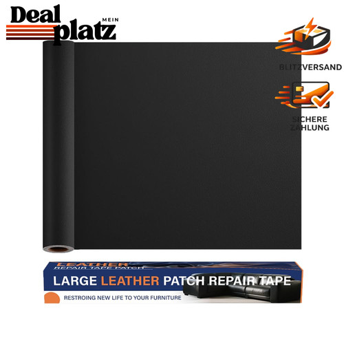 Leder reparatur set - leder, schwarz