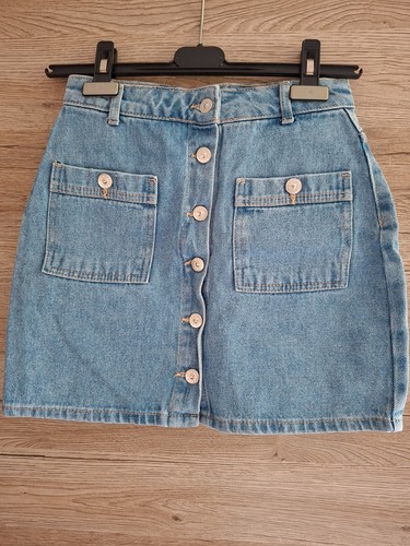 Kurzer rock hellblau s - kurzer,