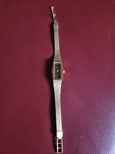 vergoldete DDR Damen Armbanduhr Glashütte 