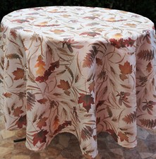 Tischdecke rund Herbst 130cm