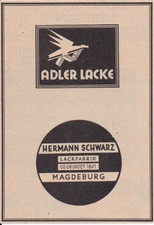 Werbung Adler Lacke Magdeburg