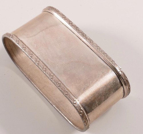 Serviettenring silber 800 oval - serviettenring,