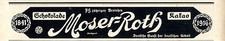 75 Jahre Moser-Roth Schokolade