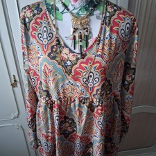 Gr 44 XL Maxikleid Boho