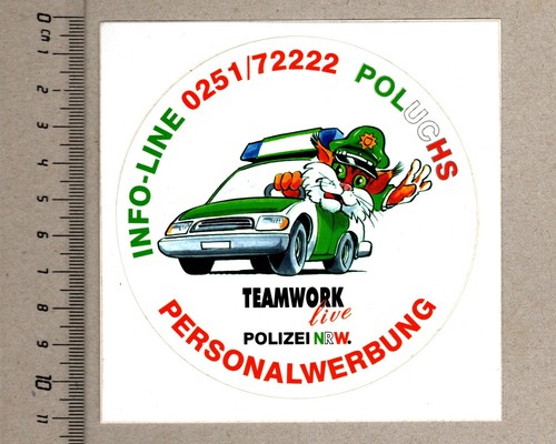 Aufkleber sticker polizei nrw - polizei,