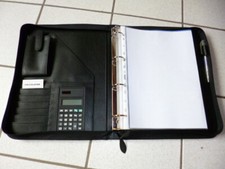 Alassio-Riccione-Ringbuchmappe / hochwertige Materialien / Farbe: schwarz