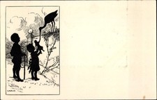 Künstler Ak Carus, Kinder, Puppe, Storch, Nr. 29 - 10788913