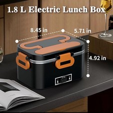 Elektrische Brotdose für Erwachsene - 1,8L Behälter 100W Beheizte Brotdose 