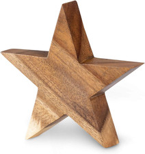 Stern Holzstern Akazie 12cm