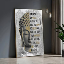 Leinwanddruck  Buddha Sprüche