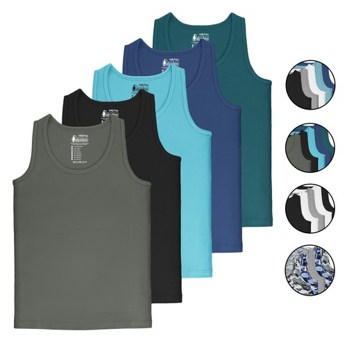 Jungen unterhemd 5er set 100 - set, 100%