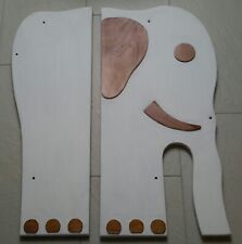 Kinderbett Elefant Jumbo 140 x 70cm Fichte vollmassiv, guter Zustand, weiß