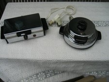 2 Waffeleisen Typ 1124 Grossag, Brüssler-Waffeln + Elektra EHA 21 Hörncheneisen