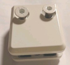 2 x Glasklemme 45 x 48 mm für 10- 12,76 mm Scheiben Flach Eckig Zink ZAMAK 