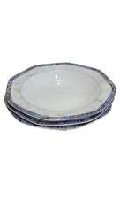 3x Kaiser Porzellan ALTAIR Suppenteller 22 cm – 8-eckig bunt Vintage Germany