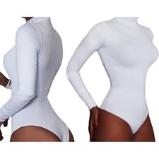 Body Langarm Damen Rollkragen