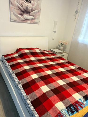 Ikea kariert decke mit fransen - decke,