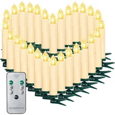 LED Lichterkette Weihnacht Kerzen Fernbedienung kabellos Weihnachtsdeko