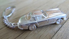Mercedes SL -  Schlüsselanhänger - Kein Pin  - 3 D - edel - versilbert !
