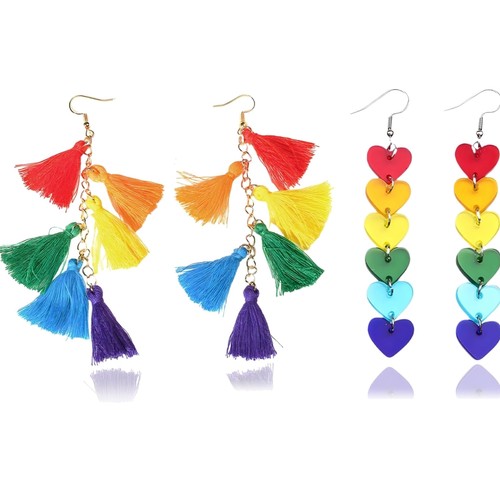 Regenbogen ohrringe set - regenbogen, bunte