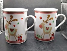 2 Stück Tassen 10cm hoch 8cm breit Tasse Becher Kaffeetasse Flirt by R&B Elch